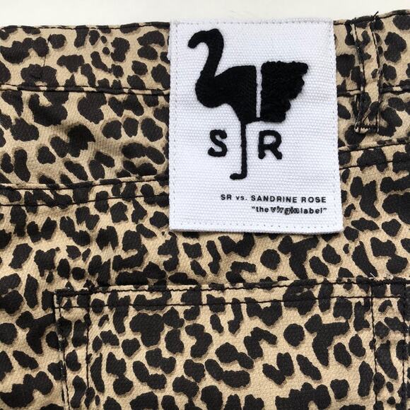 NWT Sandrine Rose Leopard Print Pants Sz 26 - Picture 1 of 7